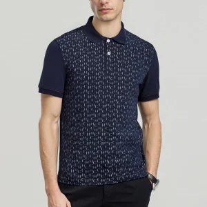 Brand Mens Polo Shirts Cotton Mens Short Sleeve Patchwork Soft T-Shirts Basic Daily Comfortable Men's Loose Fit Tee Shirt Tops