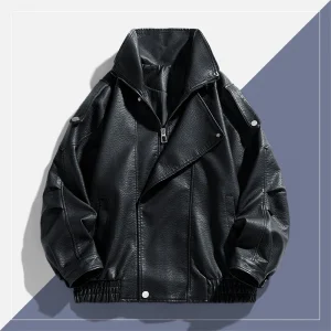 Autumn Winter New High Quality Outdoor Handsome Windproof Breathable Leather Jacket Comfortable Multi functional Trendy Jacket